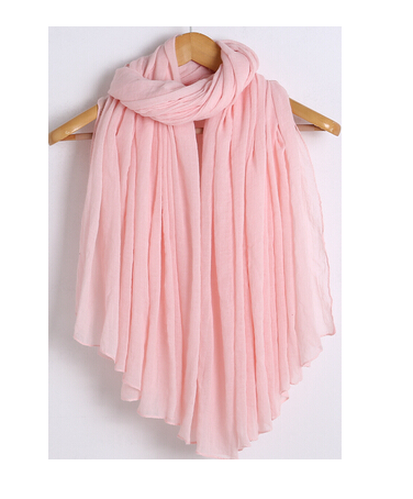 Linen solid color long stole/scarf- 6 colors