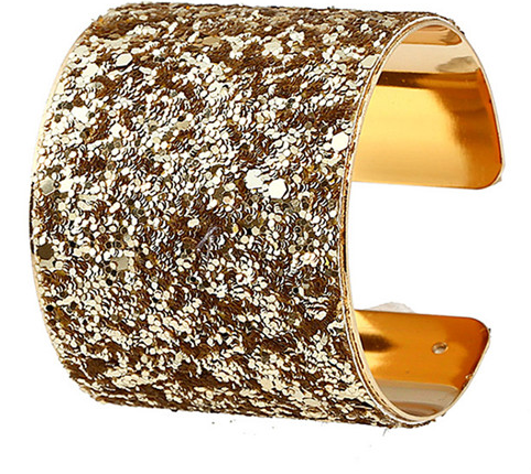 Sequin cuff - golden color