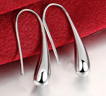 Sterling silver drop earrings + 40 shade chocolate eye shadow pallette