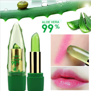 Natural Aloe Vera color changing lipstick