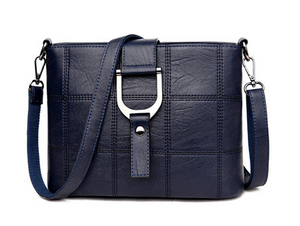 Messenger bag (navy) + Stunning woven cuff