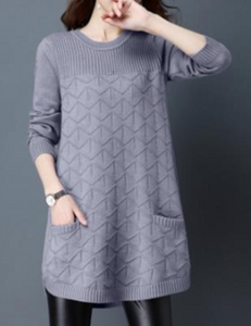 Flaring pullover with a pocket- 3 colors