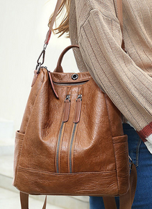 'Beauty plus Brains' backpack ( with headphone passage hole)