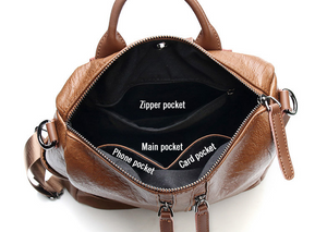 'Beauty plus Brains' backpack ( with headphone passage hole)