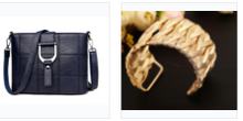 Messenger bag (navy) + Stunning woven cuff