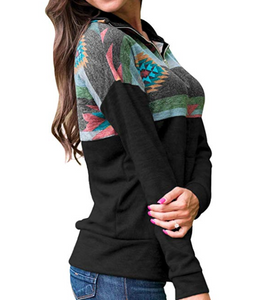 Print on one fourth Pullovers