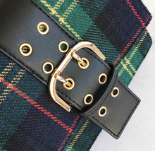 Winter stripes flap ladies mini bag