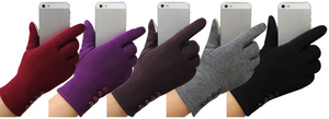 Ladies wrist high gloves-  NEW COLORS !