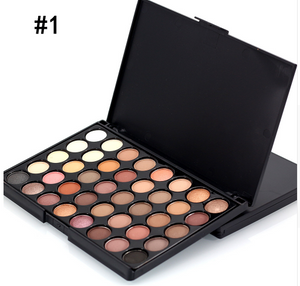 40 Shade palette eye shadow- Metal, Smoky, Matte and Bronzer chocolate bars