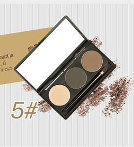 Professional 2 eyebrow PLUS 1 bronzing powder set