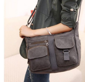 Unisex Canvas satchels - 3 colors