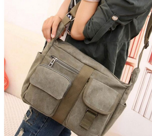 Unisex Canvas satchels - 3 colors