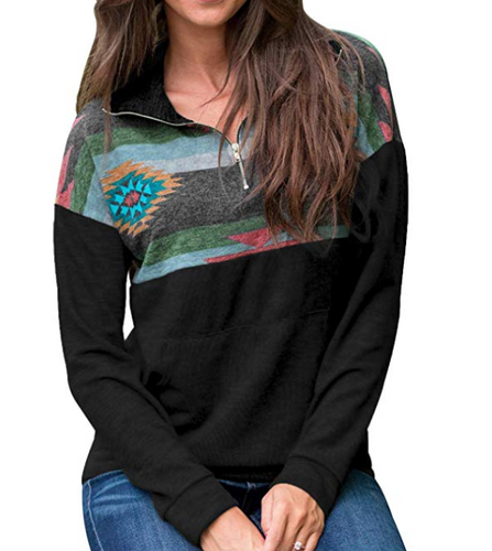 Print on one fourth Pullovers