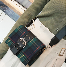 Winter stripes flap ladies mini bag