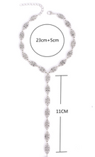 Silver Water drop anklet- Toe to ankle