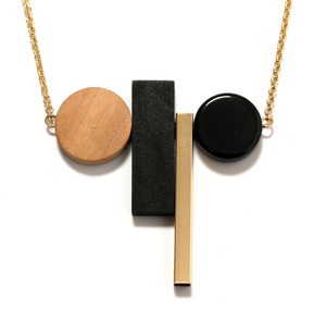 Cirangle pendant necklace-sweater chain