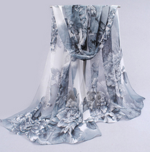 Chiffon scarf-Floral print