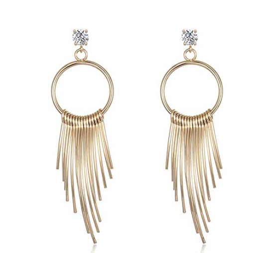 15 Gold sticks on a hoop