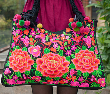 Garden of Roses- Hand embroidered
