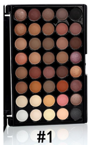 40 Shade palette eye shadow- Metal, Smoky, Matte and Bronzer chocolate bars