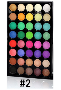 40 Shade palette eye shadow- Metal, Smoky, Matte and Bronzer chocolate bars