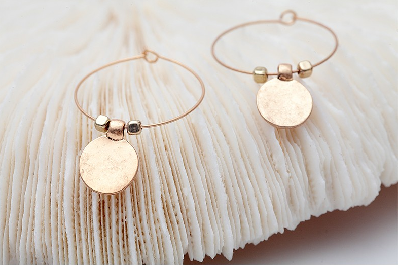 Coined hoops