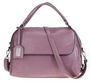 Purple rectangle zipped Tote