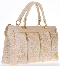 Laced Beige bag