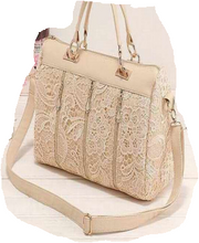 Laced Beige bag