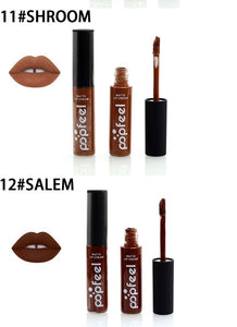 Popfeel liquid lipsticks (Matte once dry)