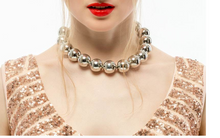 Large Metal Beads Choker (Available in 2 metal colors)