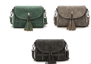 Tasseled Bags- 3 earthy shades
