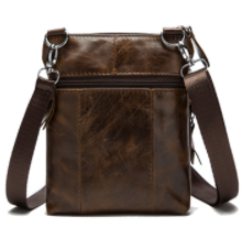 Genuine leather male messenger (small)