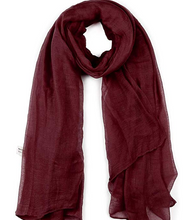 Linen solid color long stole/scarf- 6 colors