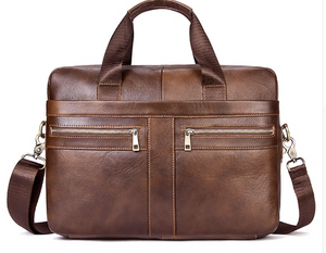 Simple messenger bag- Black/ Coffee