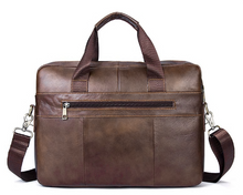 Simple messenger bag- Black/ Coffee