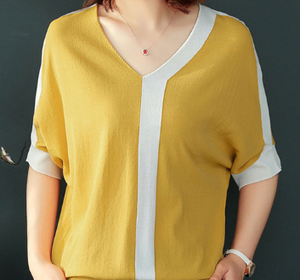 V neck short pullover- 3 colors