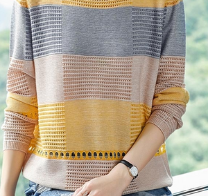 Crotchet knit pullovers- 2 colors