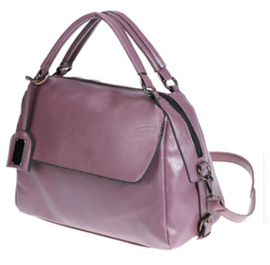 Purple rectangle zipped Tote