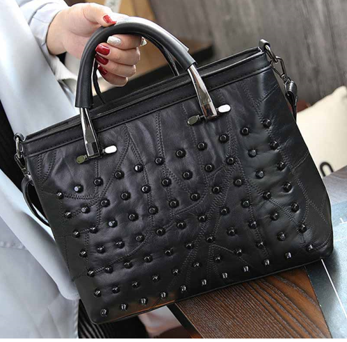 Rivet patchwork bag