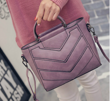 Purple V- Design messenger bag (Small)
