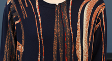 Fire on black sweater