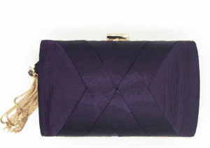 Silk pleated clutch (Handmade)- 3 colors