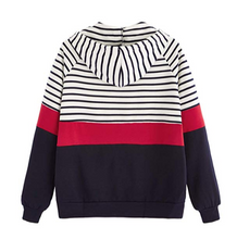 Stripes to Solid hoodie