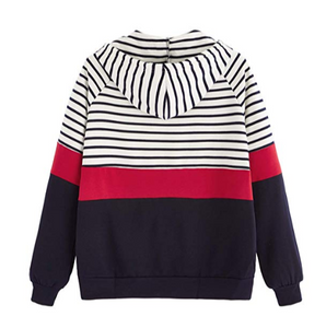 Stripes to Solid hoodie