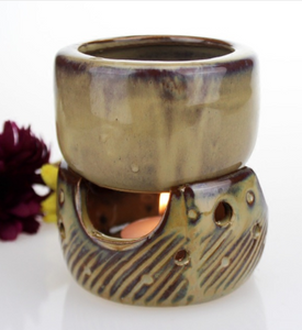 Thai style split oil/ candle holder
