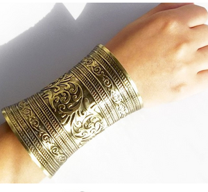 Tibetan design cuffs