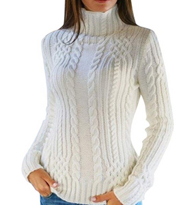 Turtleneck solid pullover- 4 colors