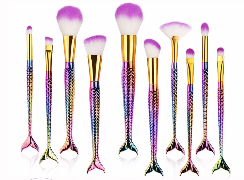 10 Pc Unicorn Mermaid brushes - new color options