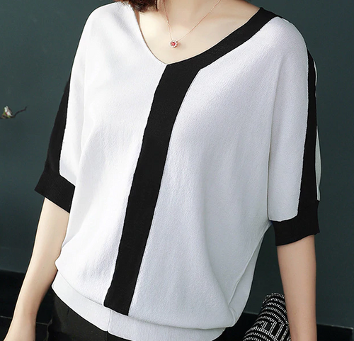 V neck short pullover- 3 colors